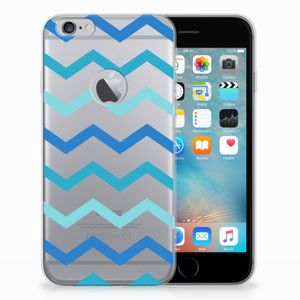 Apple iPhone 6 Plus | 6s Plus TPU bumper Zigzag Blauw