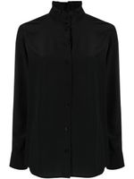 Claudie Pierlot chemise en soie à manches longues - Noir