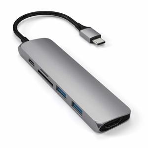 Satechi ST-SCMA2M interface hub USB 3.2 Gen 1 (3.1 Gen 1) Type-C 104 Mbit/s Zilver