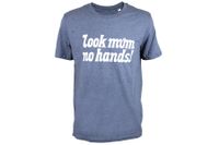 Look Mum No Hands! T-shirt Navy/Wit Look Mum No Hands! T-shirt Navy/Wit