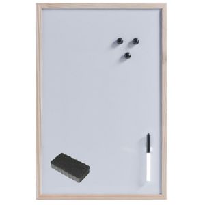 Magnetisch whiteboard/memobord met wisser 40 x 60 cm