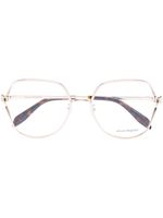 Alexander McQueen Eyewear lunettes de soleil à monture oversize - Or