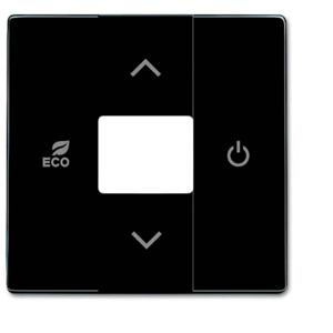 Busch-Jaeger 2CKA006220A0074 Afdekking, Temperatuurregelaar Afdekking Carat Zwart-grijs, Antraciet 1 stuk(s)