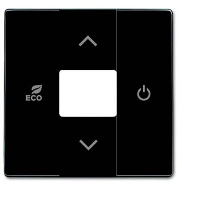 Busch-Jaeger 2CKA006220A0074 Afdekking, Temperatuurregelaar Afdekking Carat Zwart-grijs, Antraciet 1 stuk(s)