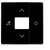 Busch-Jaeger 2CKA006220A0074 Afdekking, Temperatuurregelaar Afdekking Carat Zwart-grijs, Antraciet 1 stuk(s)
