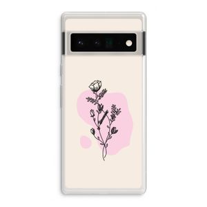 Roses are red: Google Pixel 6 Pro Transparant Hoesje