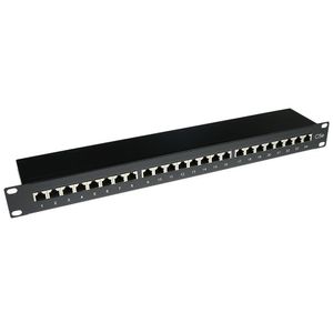 ACT PP1002 Patchpaneel 24-poorts Shielded CAT5E met Cover