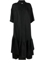 AMI Paris robe-chemise à volants - Noir