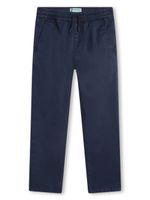 Kenzo Kids pantalon en coton à coupe droite - Bleu - thumbnail