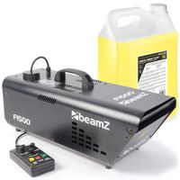 BeamZ F1500 fazer rookmachine 1500W inclusief 5 liter rookvloeistof - thumbnail