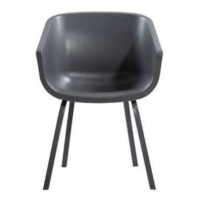 Hartman kuipstoel Amalia - antraciet - aluminium onderstel
