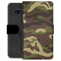 Samsung Galaxy S10+ Premium Portemonnee Hoesje - Camo