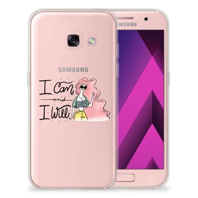 Samsung Galaxy A3 2017 Telefoonhoesje met Naam i Can Samsung Galaxy A3 2017 Telefoonhoesje met Naam i Can