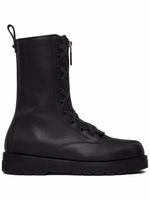 Valentino Garavani bottes XCOMBAT en cuir - Noir