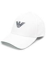 Emporio Armani casquette à logo brodé - Blanc - thumbnail