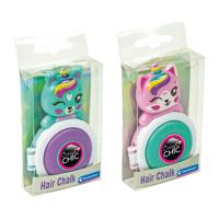 Clementoni crazy chic lovely haarkrijt eenhoorn paars/blauw