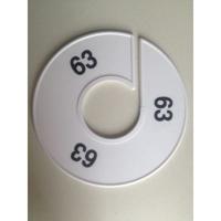 Maatring 11 cm wit/zwart 63