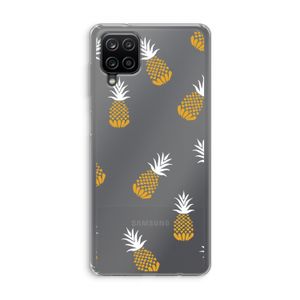 Ananasjes: Samsung Galaxy A12 Transparant Hoesje