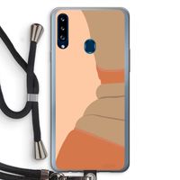 Bikini: Samsung Galaxy A20s Transparant Hoesje met koord