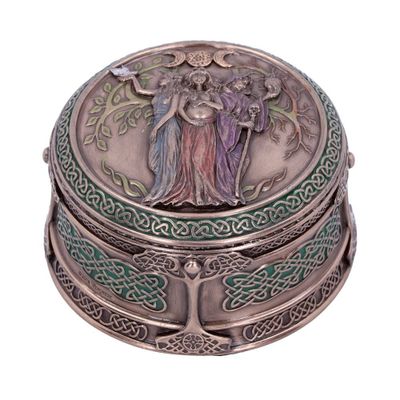 Nemesis Now Sieradendoos &apos;Triple Moon Goddess&apos; Bronskleurig (95 mm)