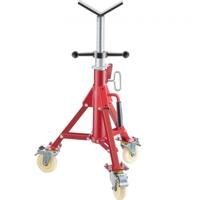 VEVOR Pijpstandaard Fold-a-Jack V-Head 23,6"-42,5" Hoogte 12" Pijp 882 lb met zwenkwielen