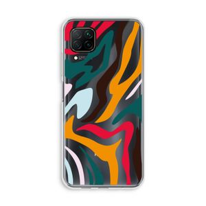 Colored Zebra: Huawei P40 Lite Transparant Hoesje