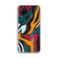 Colored Zebra: Huawei P40 Lite Transparant Hoesje
