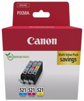 Canon inktcartridge CLI-521, 446 pagina&apos;s, OEM 2934B016, 3 kleuren