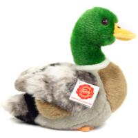 Knuffeldier Wilde Eend - zachte pluche stof - premium kwaliteit knuffels - bruin/groen - 24 cm