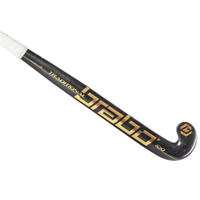 Hockeystick Traditional Carbon 100 Lowbow Zwart