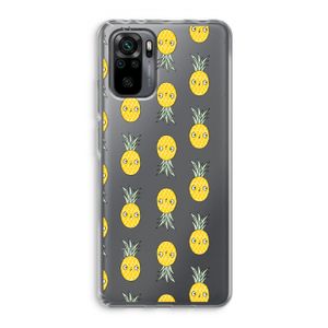 Ananas: Xiaomi Redmi Note 10 Pro Transparant Hoesje