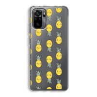 Ananas: Xiaomi Redmi Note 10 Pro Transparant Hoesje