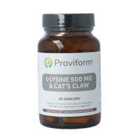 L-Lysine 500mg & cats claw 60 Vegetarische capsules