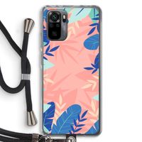 Tropisch: Xiaomi Redmi Note 10 Pro Transparant Hoesje met koord