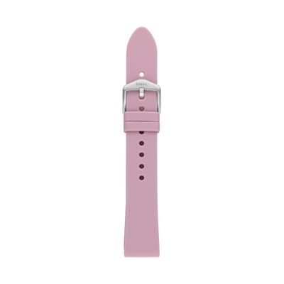 Horlogeband Fossil S181415 Silicoon Roze 18mm