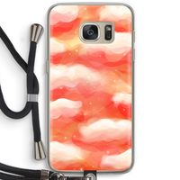 Lichte Wolken: Samsung Galaxy S7 Transparant Hoesje met koord