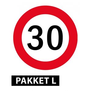 30e verjaardag feestpakket groot   -