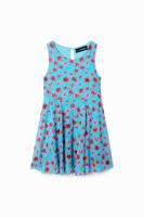 Jurk met tule en bloemen - BLUE - 13/14