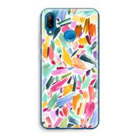 Watercolor Brushstrokes: Huawei P20 Lite Transparant Hoesje