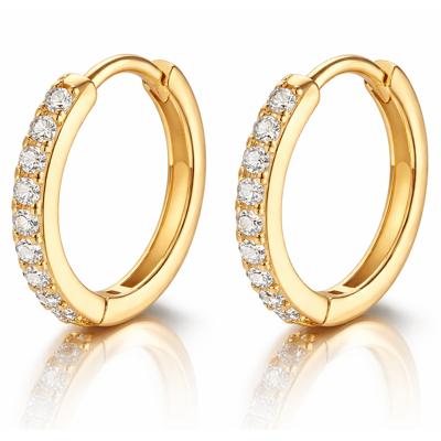 LGT JWLS Oorringen Goudkleurig Zirkonia-8mm LGT JWLS Oorringen Goudkleurig Zirkonia-8mm