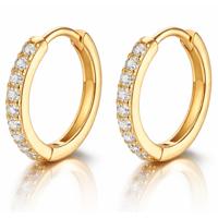 LGT JWLS Oorringen Goudkleurig Zirkonia-8mm