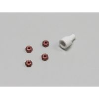 Color nylon nut (red) (MZW-13R) - thumbnail