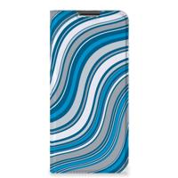 OPPO A54s | A16 | A16s | Hoesje met Magneet | Waves Blue