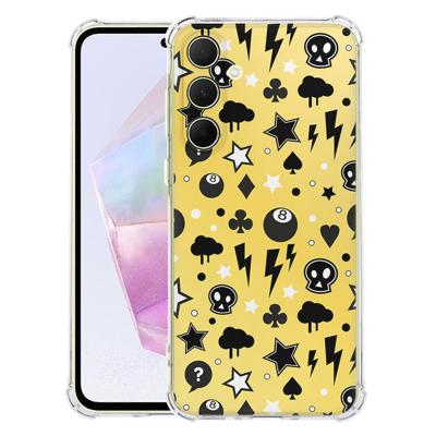 Samsung Galaxy A56 Hoesje - Punk Yellow TPU Antishock Samsung Galaxy A56 Hoesje - Punk Yellow TPU Antishock