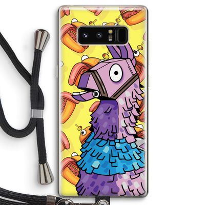 Loot Burger: Samsung Galaxy Note 8 Transparant Hoesje met koord