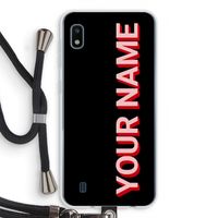 Namecase: Samsung Galaxy A10 Transparant Hoesje met koord