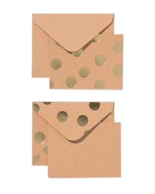 HEMA Cadeau-enveloppen Met Blanco Kaart S Stippen - 6 Stuks