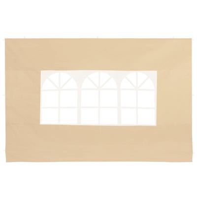 Zijwanden Set van 2 stuks Beige voor Capri 3x3 of Casaria vouwtent 3x6