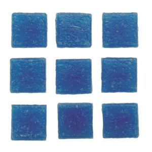 30x stuks vierkante mozaieksteentjes blauw 2 x 2 cm