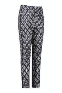 Studio Anneloes Anke Graphic Trousers 09470 Broek 1369 Cappu/dark Blue